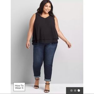 Lane Bryant Essentials Double-Layer Swing Tank